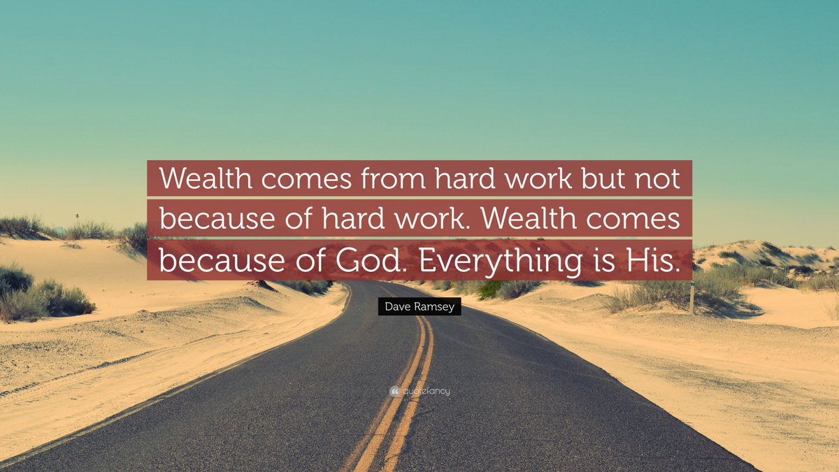 Simply put, the mantra ties hard work and personal wealth to personal virtue and the will of God. (On the flipside, a lack of wealth is associated with lack of personal effort or worth).