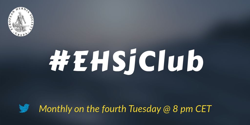 Are you ready? The first #EHSjClub will be ONLINE in a few hours. Stay TUNED!!!

#HerniaSurgery #HerniaFriends #SoMe4Surgery #HerniaEvent
