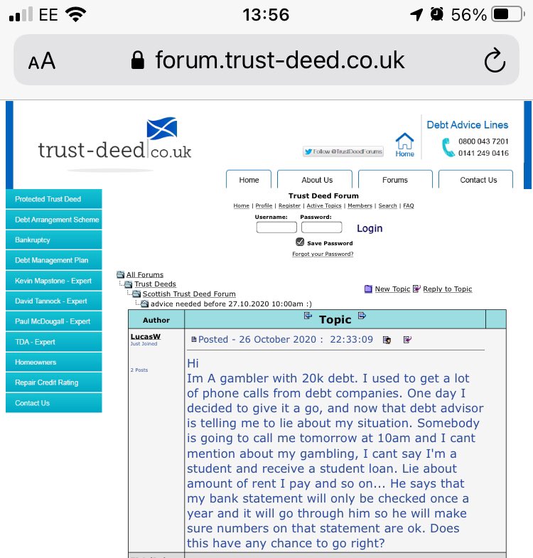 Bright_Oak's tweet photo. A forum post from https://t.co/AaxYowsAp3 last night that shines a light on unregulated insolvency introducers and how the worst of them make their living https://t.co/gUVoNsumDq