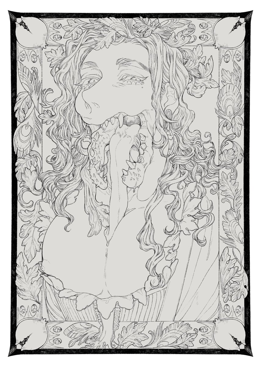 わーい 線画完成 たぶん 