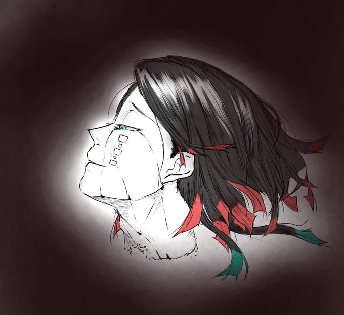 まほやく愛憎にお熱なMONO飯さんがTwitterに投稿した魘夢(鬼滅の刃)のイラスト。