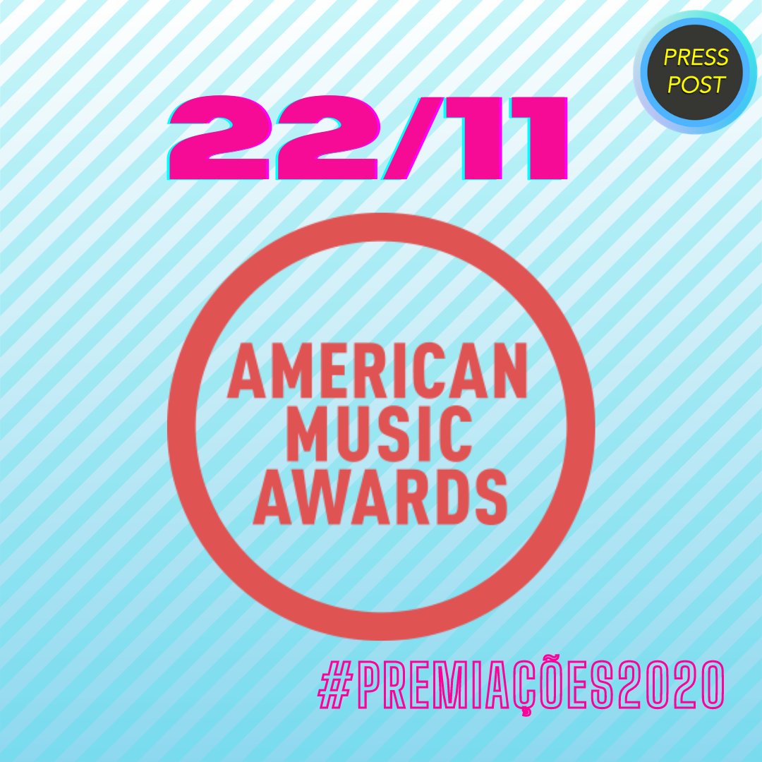 PressPostbr's tweet photo. Vem aí o American Music Awards! 

Nesta segunda, 26, foram anunciados data e os indicados para a premiação. The Weeknd e Roddy Ricch lideram concorrendo à 8 prêmios cada.

A cerimônia será transmitida do Microsoft Theater no domingo, dia 22 de novembro às 20h no horário local. https://t.co/TBUKXKCk8a