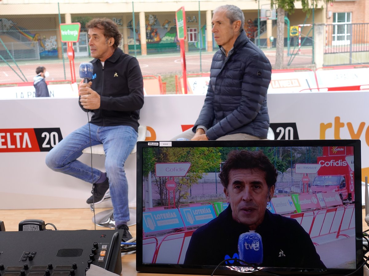 Ya estamos en directo en @teledeporte con la 7et #LaVuelta20 Vitoria-Villanueva de Valdegovia (Alava) 159.7km
A las 16:05 pasaremos a @La1_tve
#vueltartve27o
#RodamosJuntos
#MejorConectados https://t.co/OKhtybukNq