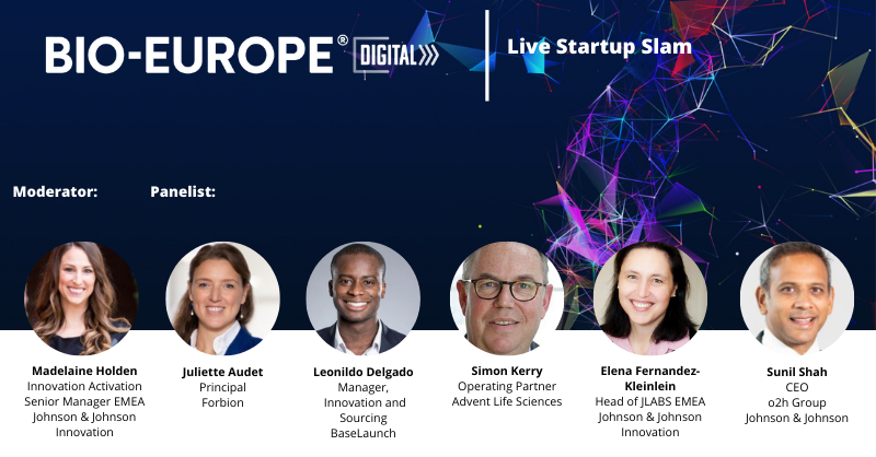 sling888's tweet photo. Join us now for the #StartupSlam taking place live at #BIOEurope. Exciting presentations from the 8 finalists, all highlighting their innovative technologies to a panel of investors and @JNJInnovation https://t.co/sNsO6kTCry
