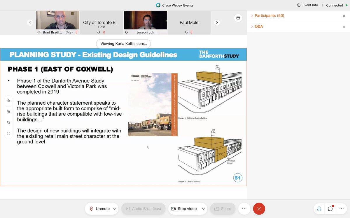 BradMBradford's tweet image. Met with the Danforth Study team last night for an update on the planning, transportation, and economic impacts of the pilot. Constantly looking at how we can improve the implementation and make the Danforth work better for everyone! #DestinationDanforth