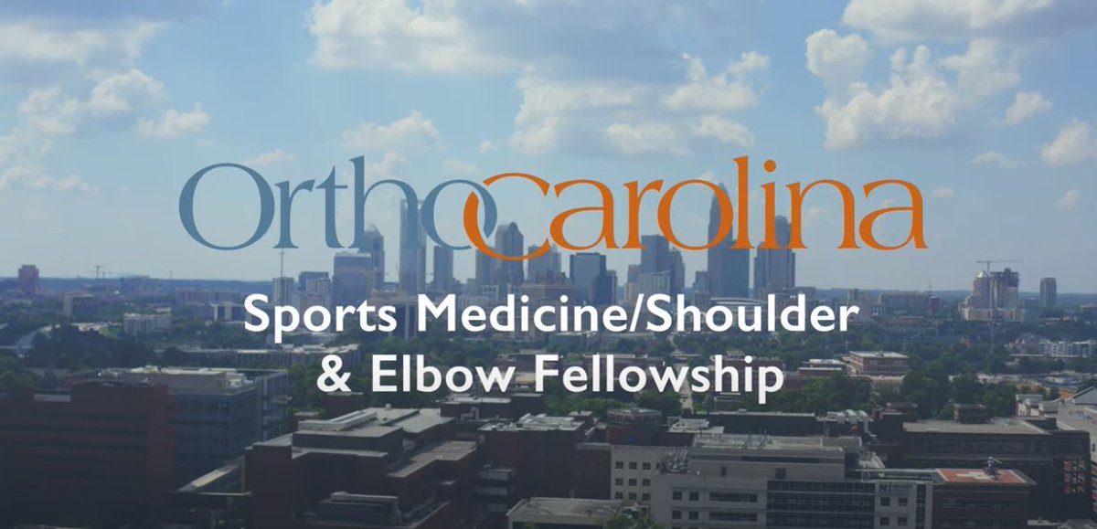 World-class education and training on display every day. For any interested orthopedic physician seeking a unique fellowship, look no further than the OrthoCarolina Sports, Shoulder, Elbow Fellowship
youtube.com/watch?v=1A8jSs… #orthoresidency #orthotwitter #womeninortho #fellowship