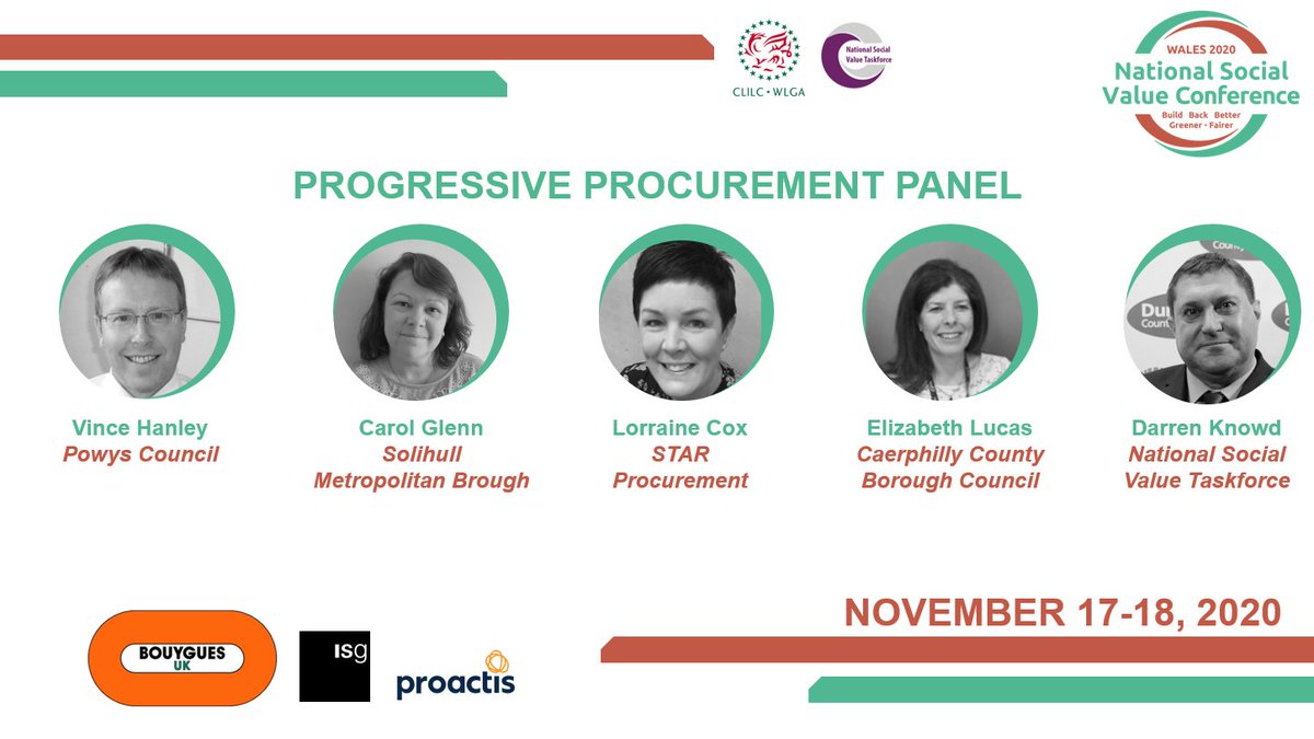 socialvalueport's tweet photo. We'll be kicking off Day 2 of our online National Social Value Conference 2020: Wales with a panel discussion on Progressive Procurement and how we can deliver more value to our communities. Register for free in the link below: https://t.co/uI6r7KzuE2 https://t.co/DeMkHqCkjO