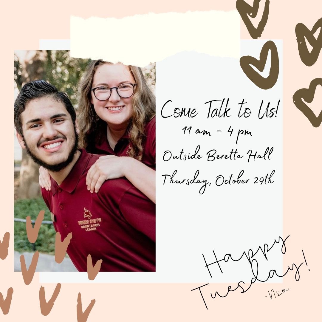 TXST Orientation tweet media