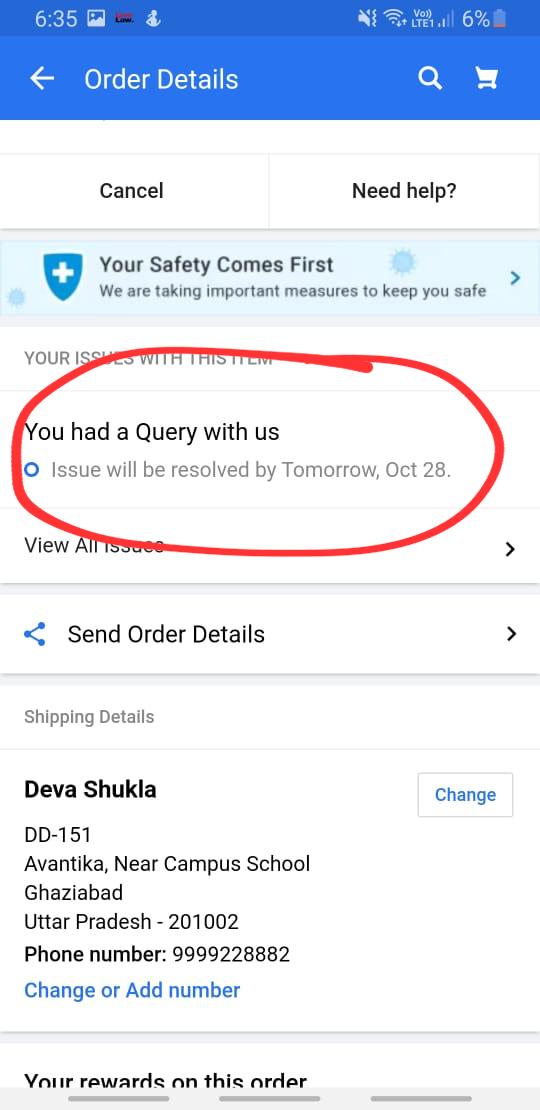 Shan81297's tweet photo. @Flipkart @_Kalyan_K is this a joke or what? Aren't you guys ashamed of your own customer services that too for a Pre-paid and Big order like Iphone XR. Here the attached photo will help you to know the whole situation and solve this matter ASAP. I want soln rather than promises. https://t.co/SehU2slRG5