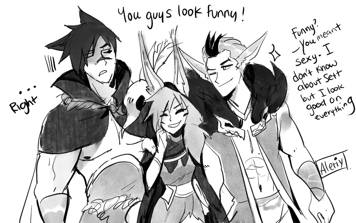 Loving the nuggets, and the dog ?
#xayah #rakan #sett #inktober2020 #artoflegends #LeagueOfLegends 