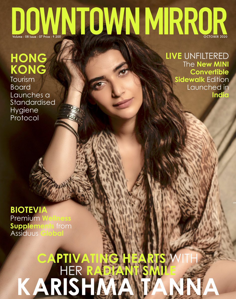 downtownmirror's tweet photo. Presenting the gorgeous @KARISHMAK_TANNA on cover 💥🌟

@inndresh @TanishkaJuneja @BrandcorpsMedia @spotonbollywood @EditorSupriyaGa @KarishmaTanna @BollywoodWire 

#karishmatanna #Downtownmirror #downtownmirrormagazine #October2020 #Magazine #Lifestyle #Fashion #magazinecover https://t.co/Godc2cpvOl