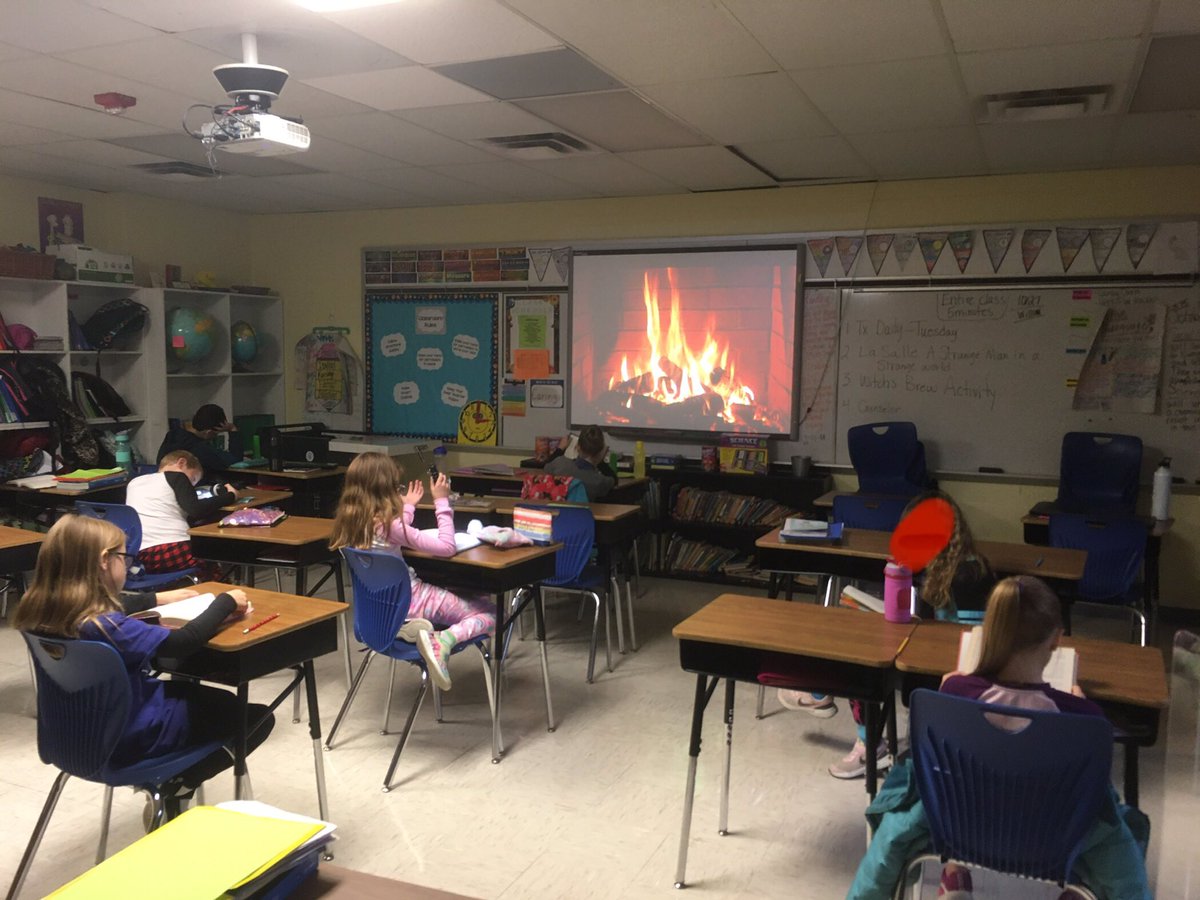 Read, Read, or Red...Reading by a “crackling fire” on this cold day to reach AR goals! ❤️🔥📚💙#maximizetodayKWE #LTXinspires