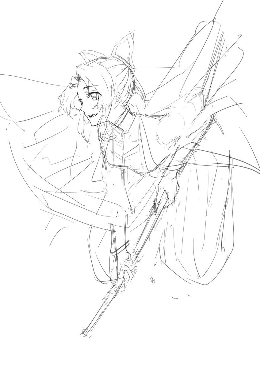 【イラスト】鬼滅の刃より蟲柱・胡蝶しのぶ