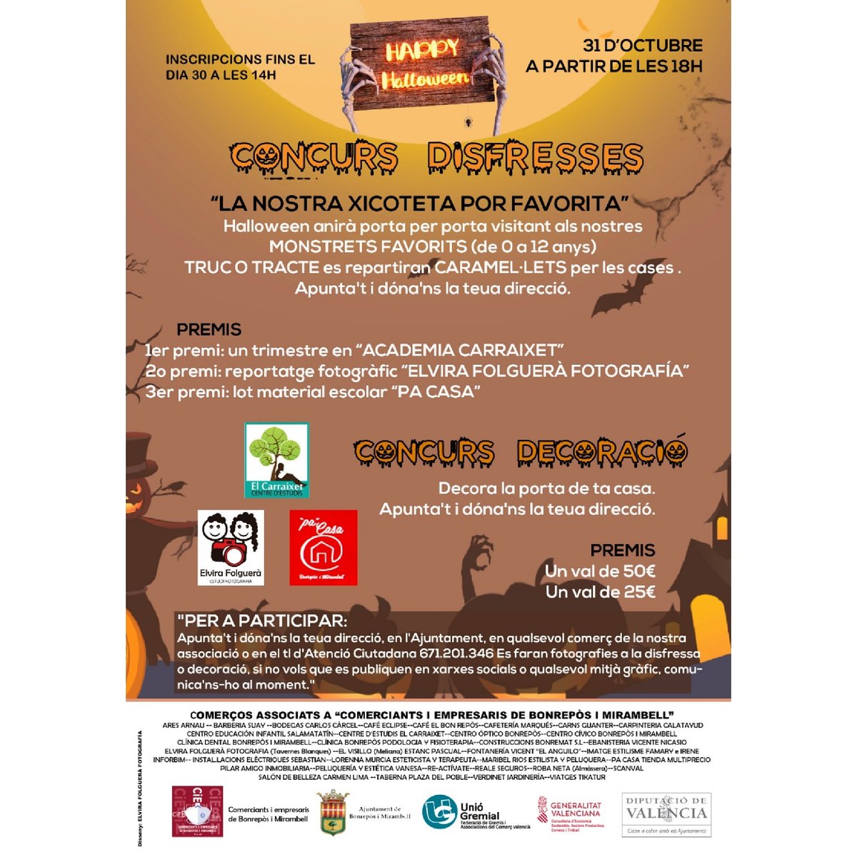 CiEBiM_'s tweet photo. Concurs de disfresses i decoració
@BiMajuntament @uniogremial @dipvalencia @generalitat #comerç #comerçlocal https://t.co/0GlQujYBsf