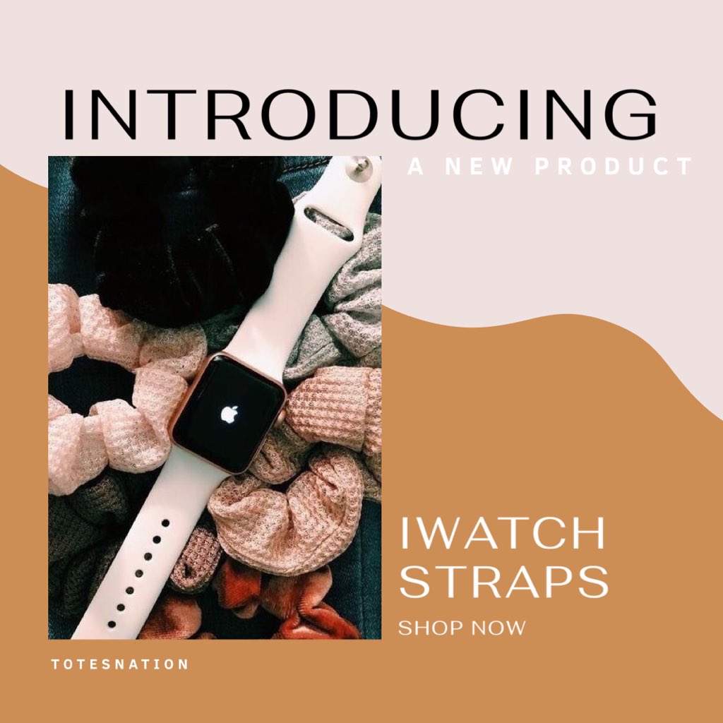 totesnation's tweet photo. Introducing a new product 
Iwatch straps 
I’m excited for you to see all the various designs we have https://t.co/DIgZErjBXt