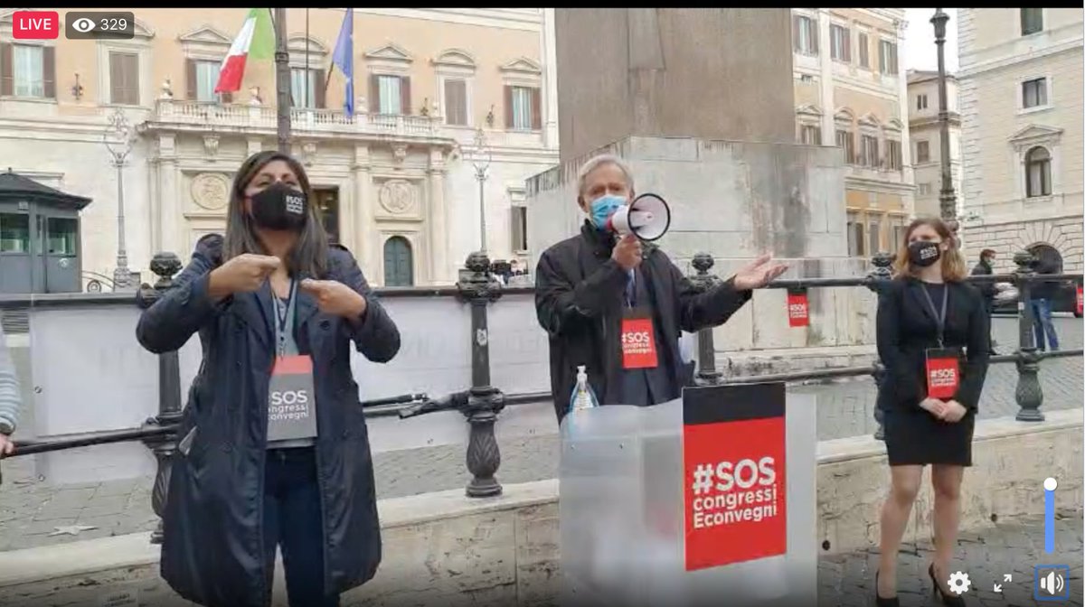 interpretiaiic's tweet image. Live FB di #Federcongressi: "Eventi fieristici che sarebbero iniziati oggi, annullati senza preavviso a causa del DPCM con ingenti perdite per tutti nella filiera" #congressi #interpreti #convegni #eventi #SOScongressiEconvegni