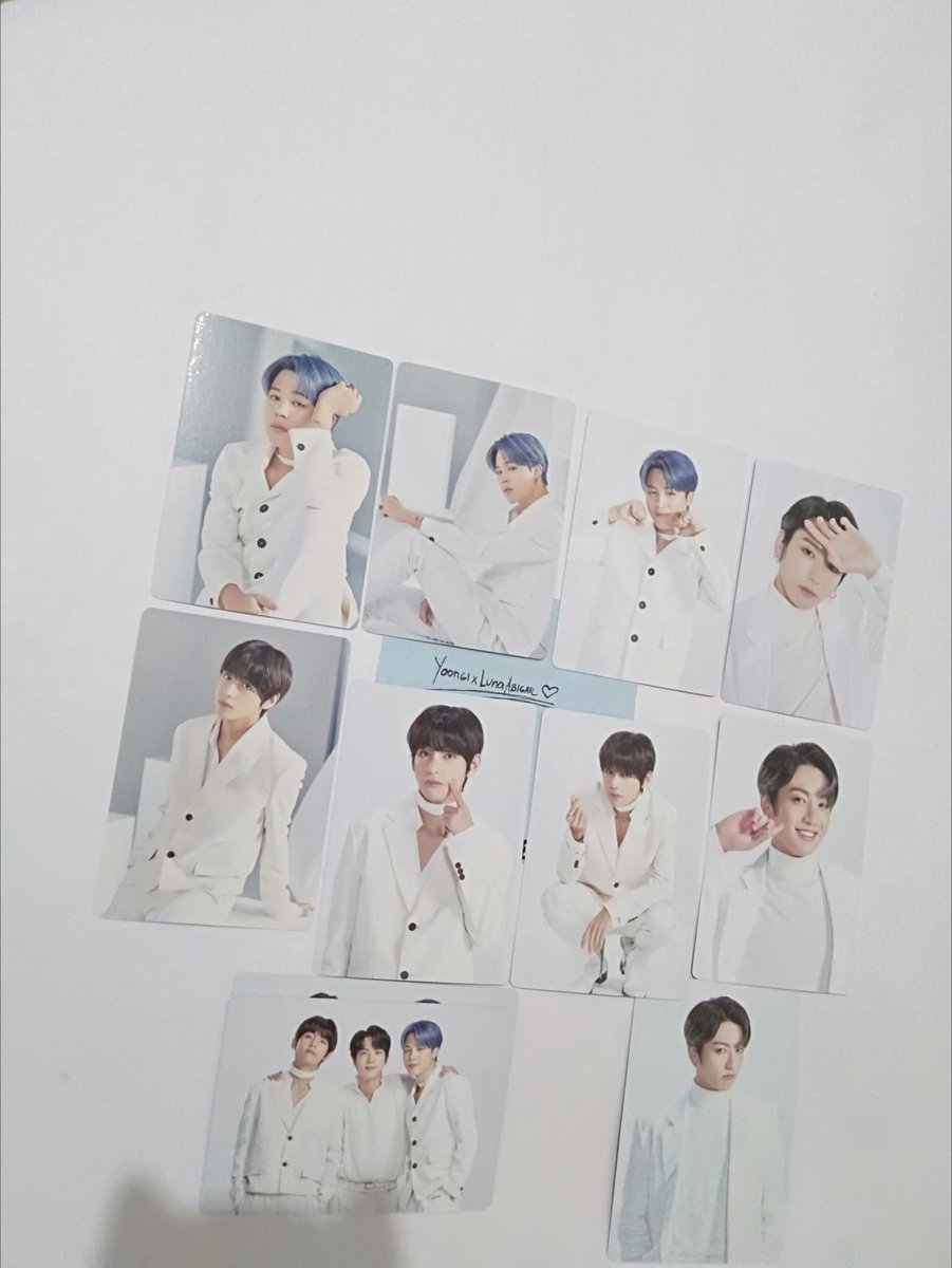 tinigpanulat's tweet photo. WTT: BBC OFFICIAL MINI PC

Have:
RM= 1,2,5
Jin= 1,4,5
JH= 3(2),7
JM= 1,4,5
V= 1,5,8
JK= 4,5,6
Unit= 8 (2)

Need/Want: BBC Suga 1,5  OR
MOTS Suga 2,5

*1=1 Mini PC
NCR, PH only (Grab/Lala)

Please help RT. 💜

@btsmerch_ph
@kpoprtph 
@BTSmerchPHL 
@kpopmerchrtph 
@Kpopmerchsrtph https://t.co/7YFUEiF2jx