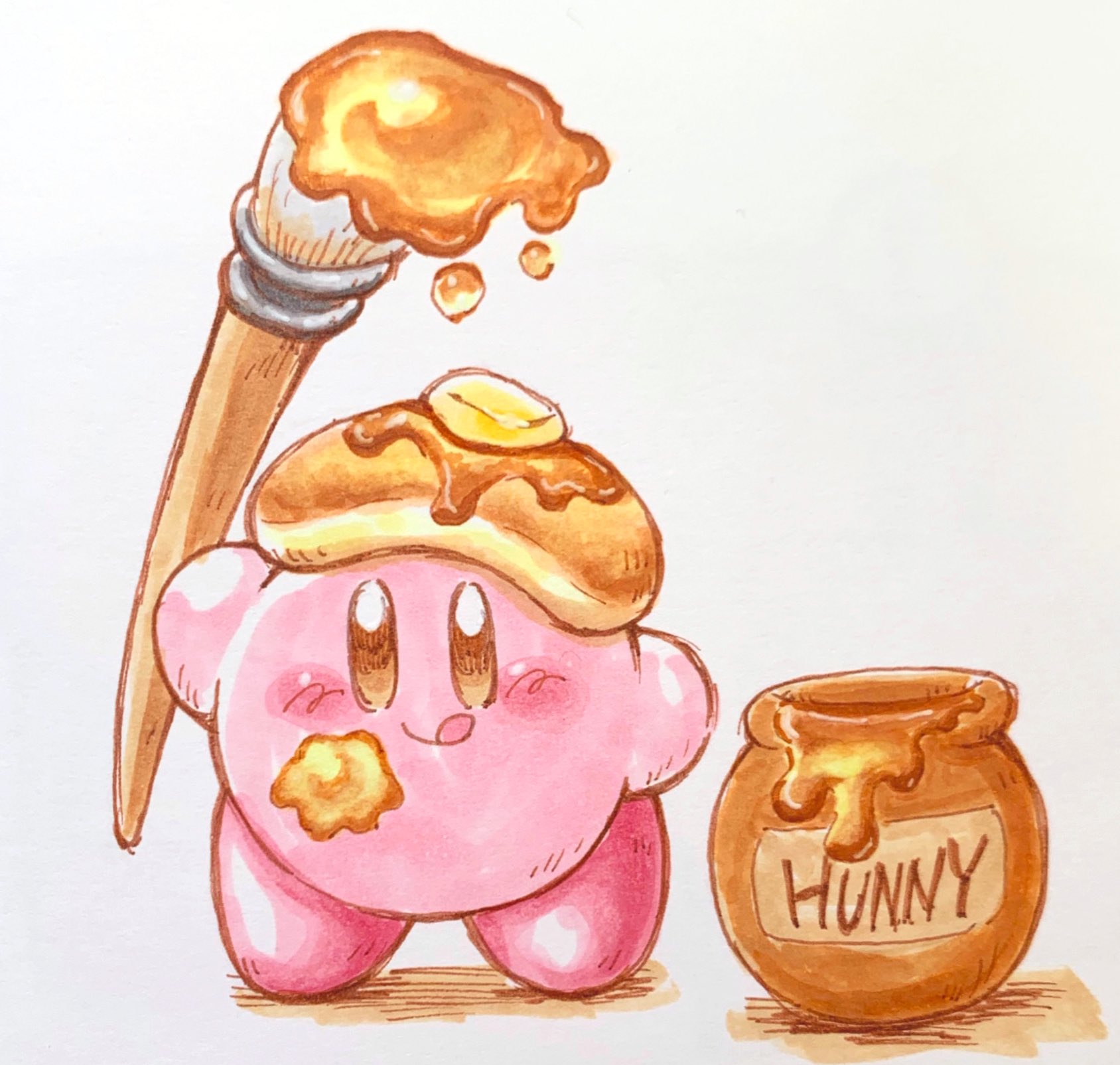 あら カービィ ハニースト カービィ イラスト コピック Kirby Illust Copic T Co Meah930lsw Twitter