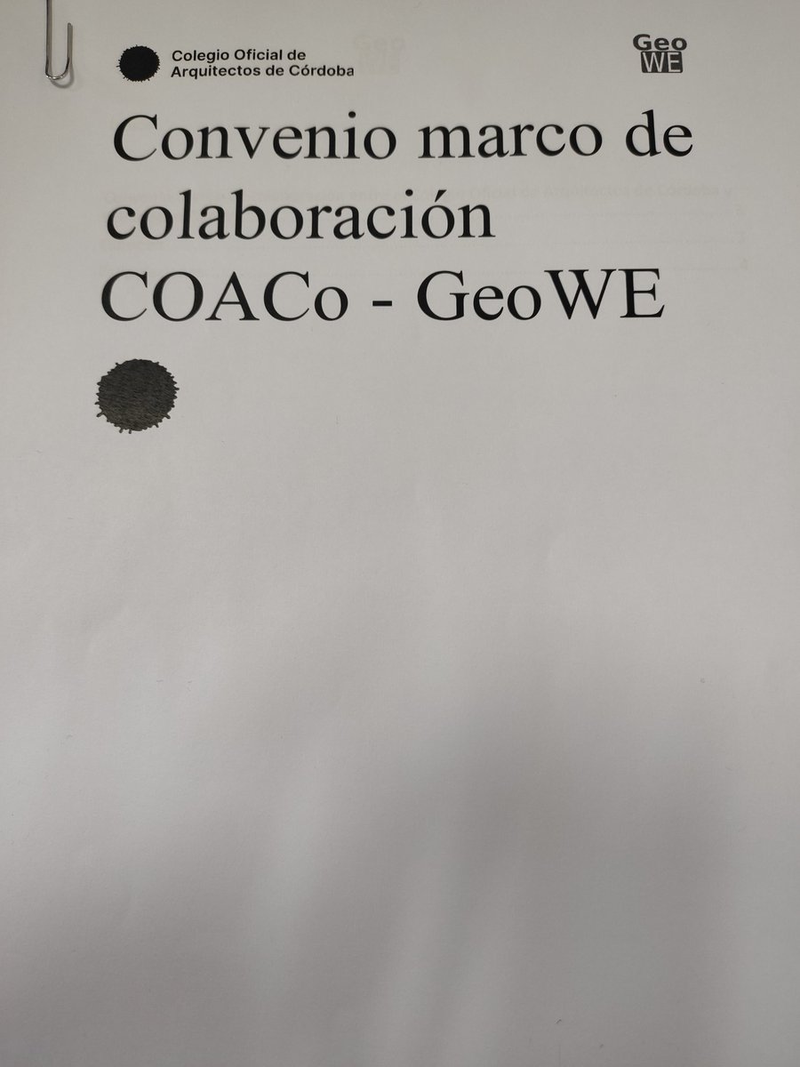 geowe_org's tweet photo. Nos complace comunicar la firma del Convenio marco de colaboración técnica entre el Colegio de Arquitectos de Córdoba y la iniciativa #GeoWE. 
Uniendo #SIG  y #arquitectura @COArqCordoba
#mapas #urbanismo
https://t.co/DC7YKdgtd2 https://t.co/gqYpN2n77I