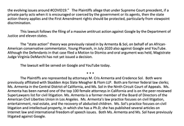 Fifteen HUGE YouTube Creators File Federal Lawsuit Against YouTube for Violating First Amendment ElVDiWXXEAEZAUq?format=png&name=360x360