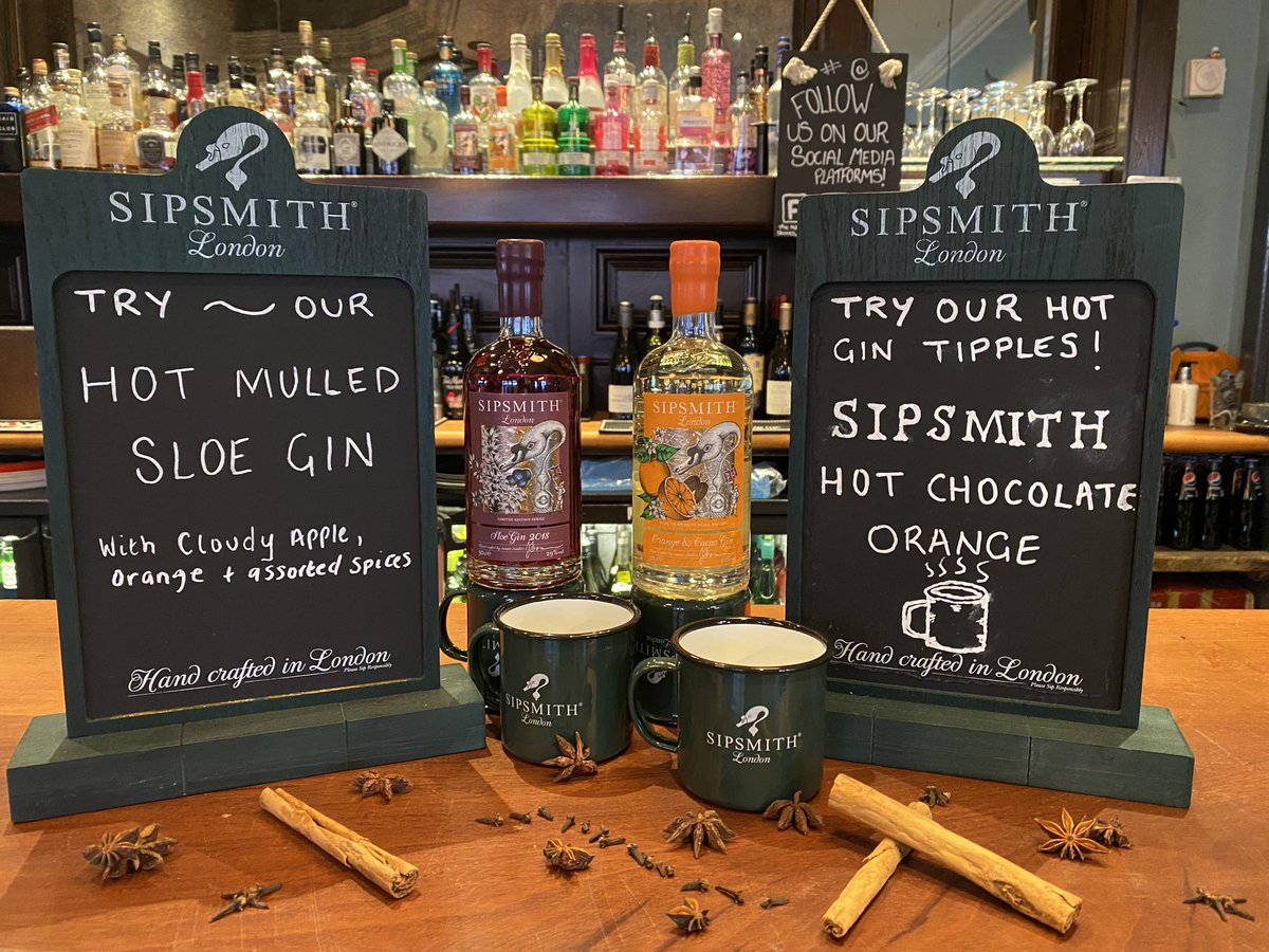 Here at The Market Stores, we have two delicious hot gin drinks to keep the cold away this Autumn.
Our Sipsmith hot mulled sloe gin with cloudy apple, orange and spices or our indulgent Sipsmith hot chocolate orange. 
Open from 9am daily.
#fullers #sipsmith #reigate #surrey