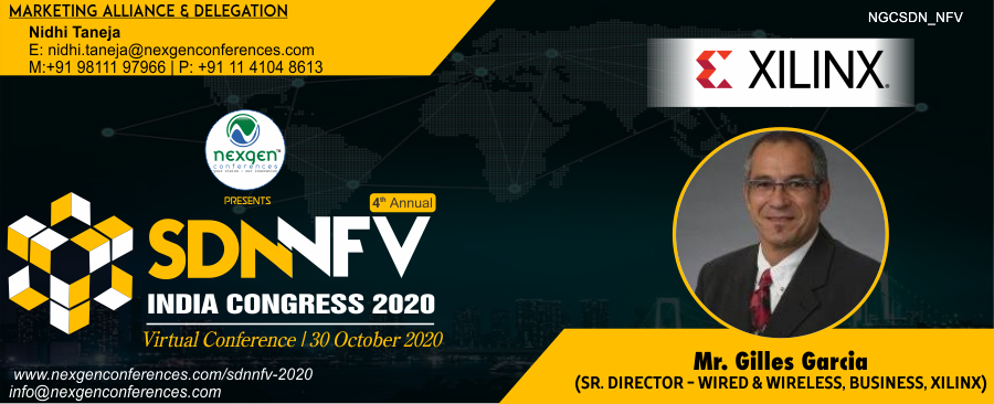 NexgenConferen1's tweet photo. #MeetOurSpeaker
Mr. GillesGarcia l Sr. Director - Wired & Wireless, Business at #Xilinx #SpeakingatNGCSDN_NFV
4th Annual SDN-NFV India Congress 2020 | Digital Seminar on Oct. 30th | 11:00 AM to 1:30 PM
Register Here: https://t.co/tz9WFCvFLi
#NGCSDN_NFV #NGC #SDNcontroller https://t.co/9nYlq1x5a1