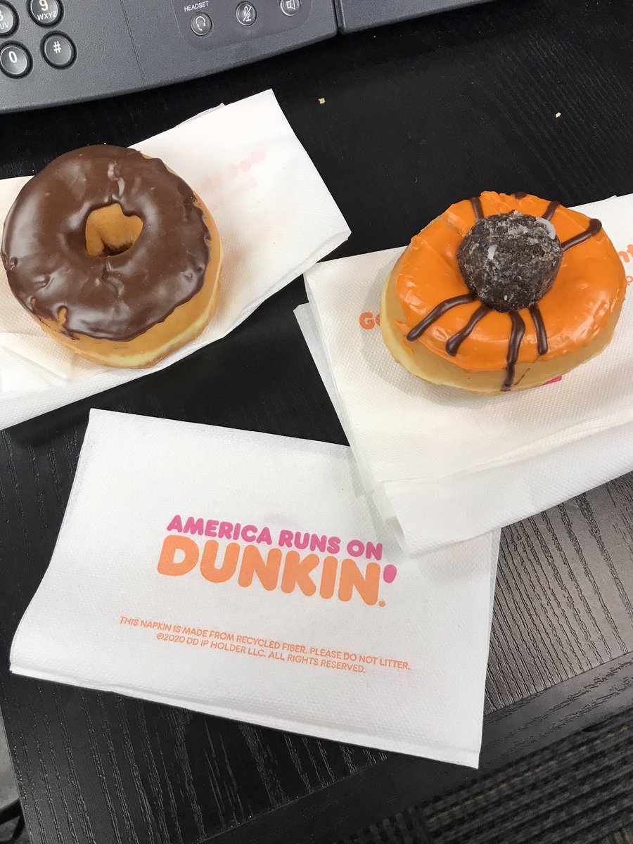 To all my colleagues who are working from home.... WE HAD DUNKIN’ DELIVERED THIS MORNING!!! Finally a reward for continuing to come in.Thank You <a href="/DunkinBaltimore/">Dunkin' Baltimore</a>