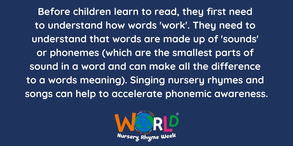 Phonemic awareness and #nurseryrhymes
#worldnurseryrhymeweek #eyfs #literacy #Kindergarten
