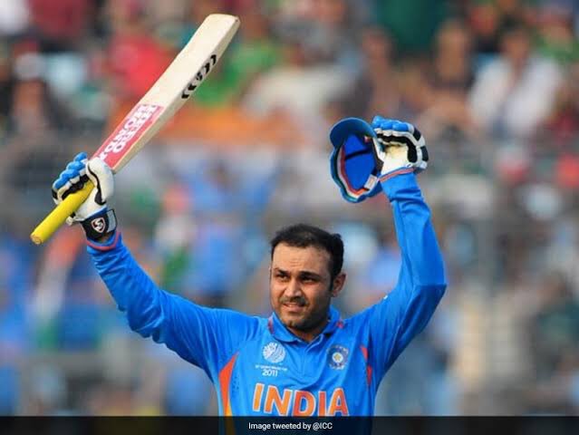  @virendersehwag (1999-2013) accounted retirement at 2015 @cricketworldcup - 2003,2007,2011 @T20WorldCup - 2007 and 2012Champions Trophy - 2002,2004,2006Not to be a part of 1999 and 2015 World cup,2009,2010,2014 T20 WC,2000,2013 champions Trophy