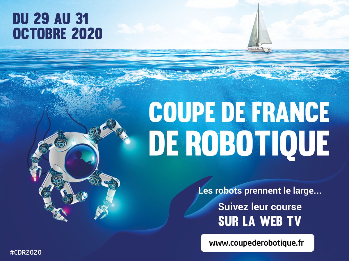 [CDR 🤖] La Coupe de France de Robotique c'est dès demain et jusqu'à samedi !
Oryon et Planète Sciences sont fiers du maintien de cet évènement.
📺 Chaque jour vous pourrez suivre la Coupe sur nos réseaux sociaux mais aussi sur la webTV dédiée ! #CDR2020