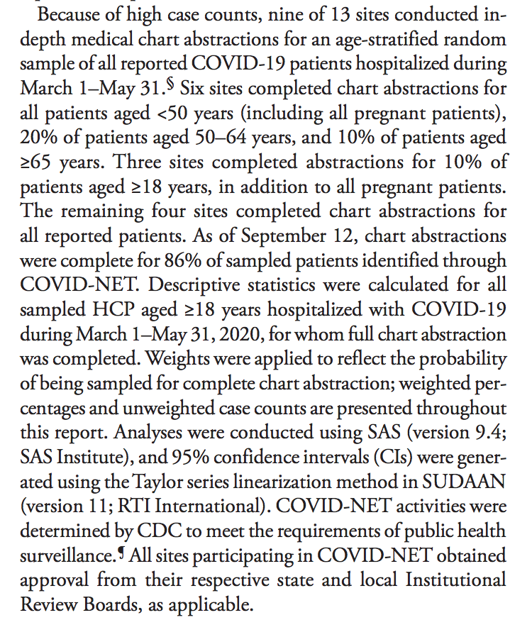 Also, for anyone who wants to know the details of the age stratification (and representation of pregnant and 18+ patients) in the sampling: