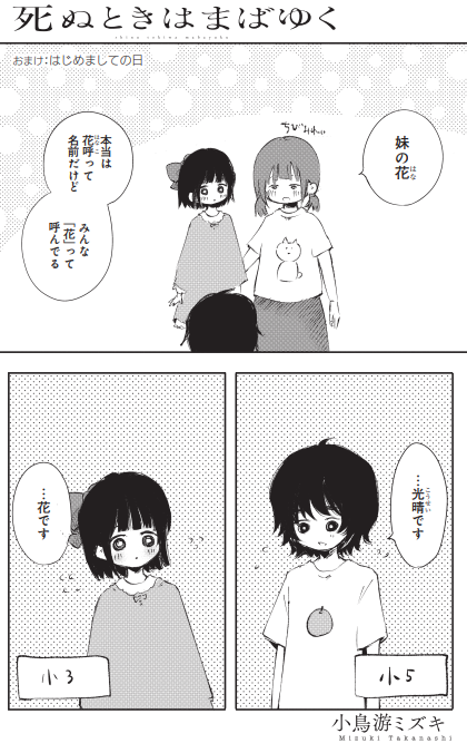 小鳥游ミズキ ５巻発売中 死ぬときはまばゆく Takanasimizukib さんのマンガ 179作目 ツイコミ 仮