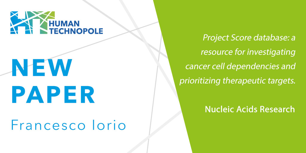 humantechnopole's tweet photo. New paper by @Francesco_i0ri0 describes #ProjectScore: a resource to help design the next generation of of anti cancer drugs. https://t.co/xw6M4zTkRR https://t.co/8LJxF4twuc