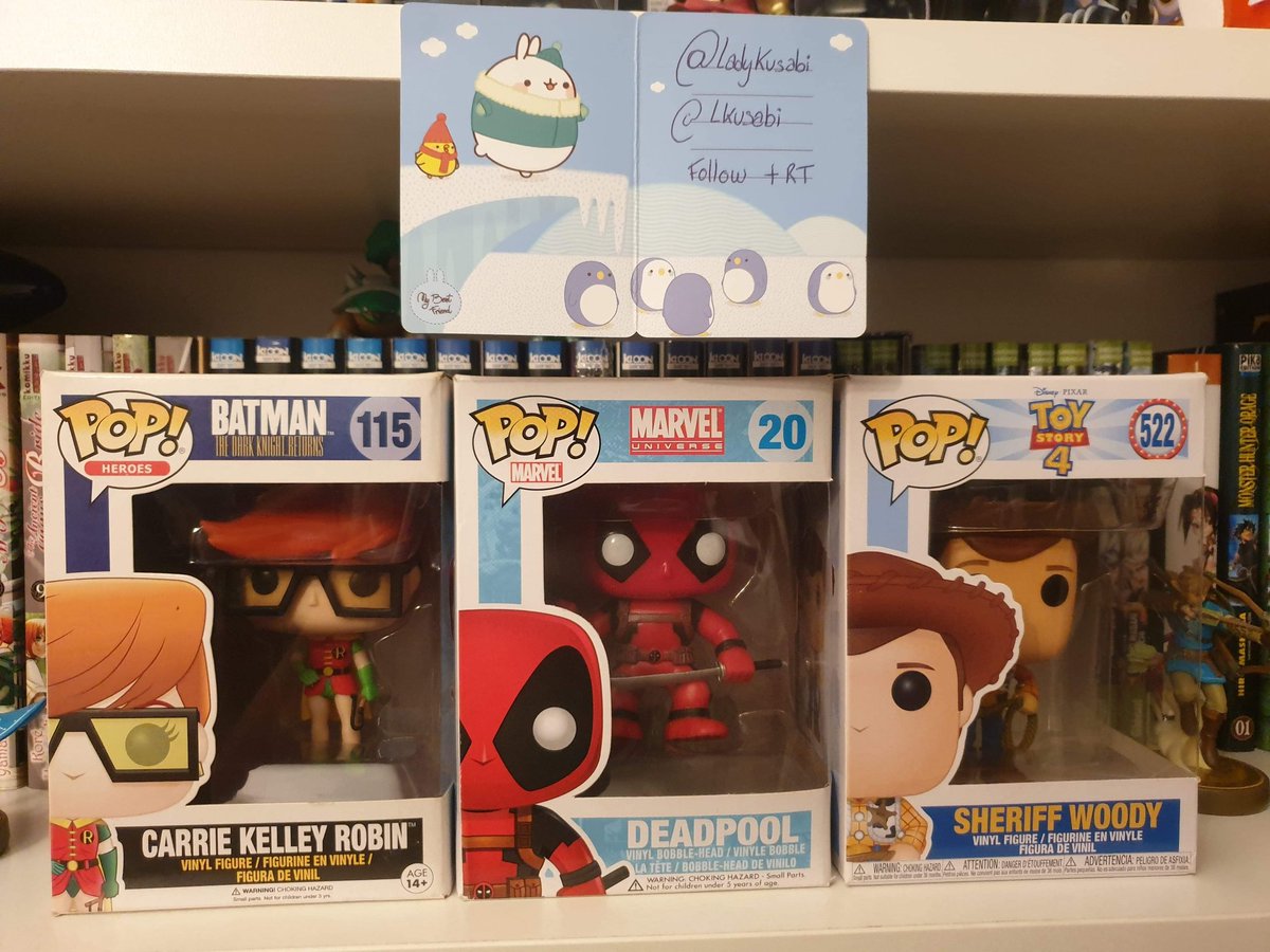 Bon, je me lance...
#Concours !!
3 #FunkoPOP à gagner
1️⃣ Follow @LadyKusabi & @LKusabi
2️⃣ RT ce tweet
3️⃣ Précise en commentaire ta POP préférée
150 follow = 1 gagnant
250 follow = 2 gagants
300 follow = 3 gagnants
Fin le 31 octobre 🎃 🦇
À 21h00
#manga #Disney #Marvel #Batman https://t.co/6DjdFC5H6N