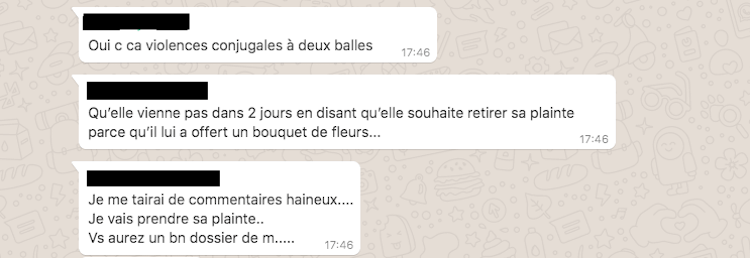 NousToutesOrg's tweet photo. [TW VIOLENCES]

Le premier ministre @JeanCASTEX  : "Je dis aux femmes d'aller porter plainte".

La @PoliceNationale : https://t.co/2xzLRP7XOg