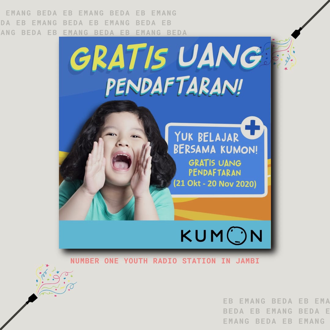 Hai EBners, ada yang tau metode belajar matematika dan Bahasa Inggris dari Jepang? Kapan lagi bisa jadi siswa Kumon secara GRATIS! Segera hubungi kelas Kumon terdekat.
.
.
#daftargratis #freeenrollment #lebihserudengankumon #kumonindonesia #freeregistration
