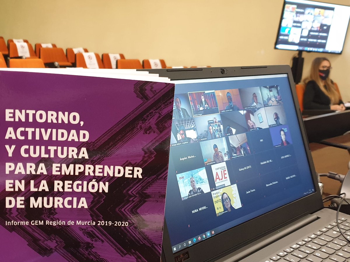 UMUEmprende's tweet photo. Hoy se ha presentado el Informe #GEM2019 (Global Entrepreneurship Monitor) y #GEMCOVID, dando una visión positiva del panorama emprendedor en la Región de Murcia.
#EmprendimientoEnTiemposDeCovid https://t.co/ChkyRM9p1J