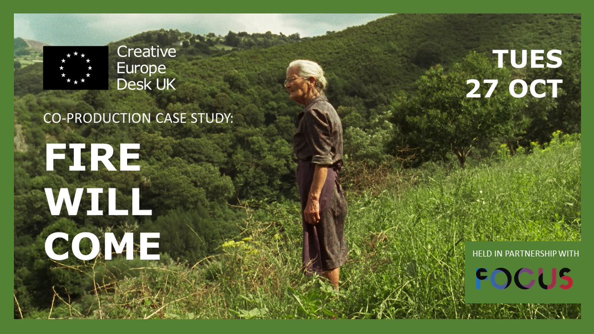 🖥️ This morning we're joined by producers of FIRE WILL COME, which screened at Un Certain Regard at Cannes, for our Co-Pro Case Study event!

Xavi Font (Miramemira - Spain)
Andrea Queralt (4 A 4 – France)
Donato Rotunno (Tarantula – Lux)
Hosted by <a href="/CEDUK_MEDIA/">CreativeEuropeDeskUK</a>'s Alberto Valverde