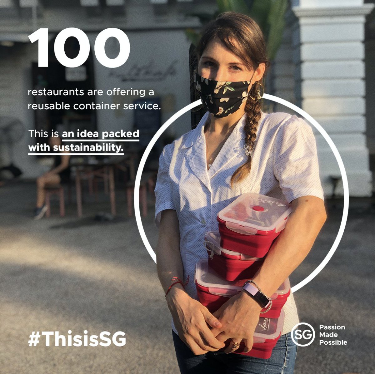 #ThisisSG: 100 restaurants adopted barePack — the world’s first returnable container subscription platform — with the goal of reducing takeaway waste &amp; carbon emissions. Singaporeans keen to adopt a more sustainable lifestyle can now opt for a barePack container! 🥙🥡😋