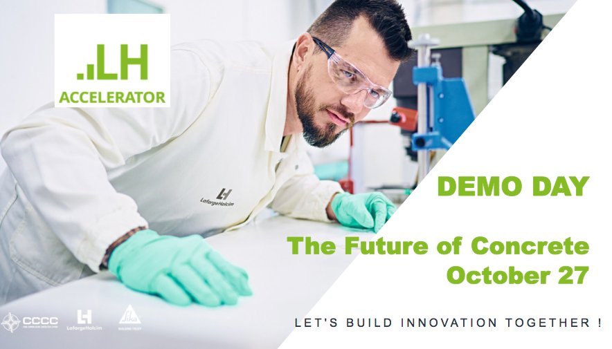 LH Accelerator (@acceleratorlh) on Twitter photo Join us at 2:00 pm CET to the first session of the LH Accelerator Season 2 - Demo Day 2020 !
Today, our guest speakers @ravindragettu <a href="/robertflatt/">Robert Flatt</a> will bring us their vision on their vision on the Future of Concrete. Then, 4 startups selected by the #lhaccelerator on this topic. Join us at 2:00 pm CET to the first session of the LH Accelerator Season 2 - Demo Day 2020 !
Today, our guest speakers @ravindragettu <a href="/robertflatt/">Robert Flatt</a> will bring us their vision on their vision on the Future of Concrete. Then, 4 startups selected by the #lhaccelerator on this topic.