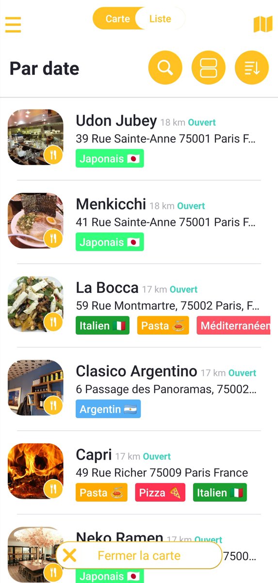 NextonGroup's tweet image. Un p’tit creux et vous ne savez pas où manger ? 
N’hésitez pas à utiliser notre #Mapstr qui recense les meilleures adresses de la #TeamNEXTON à Paris, Lyon, Bordeaux ainsi qu’en Corrèze 🥰
Pour en savoir plus 👉 bit.ly/2TvwXqq