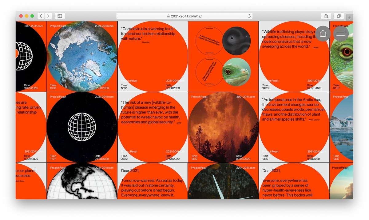 readymag's tweet photo. Four websites inspired by life during the COVID-19 pandemic #MadeWithReadymag:

→ https://t.co/VLzw9R6aKo by @MindspaceME 
→ https://t.co/RyGopPC1Ep by @Far_Features 
→ https://t.co/q7OOegED5t by @garage_mca 
→ https://t.co/ghhT4WJ91f by Temporary Studio https://t.co/wRxIXG9juG