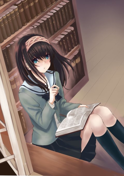 鷺沢文香生誕祭のtwitterイラスト作品