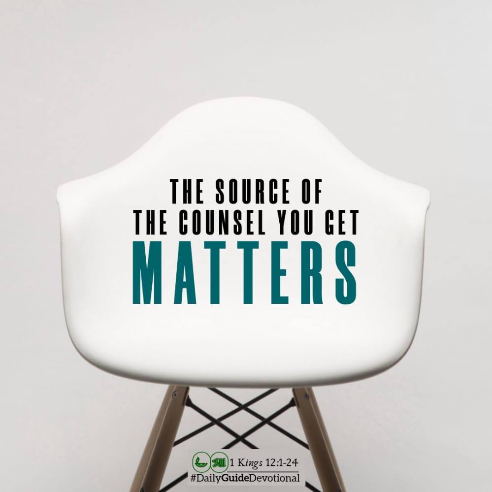sughana's tweet photo. Rehoboam failed to understand the struggle ordinary people go through. His decision reminds us that we need to surround ourselves with wise counsel. This should serve as a wake up call to us all as we make decisions in life. #sughana #DailyGuidedevotional https://t.co/QRquPizDV4