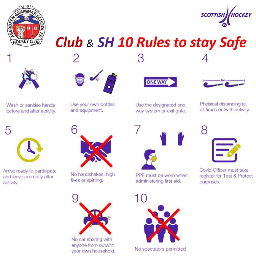 Have fun &amp; stay safe at tonight RESTART of training by following the clubs &amp; <a href="/ScottishHockey/">Scottish Hockey</a> guidance. 🏑👍