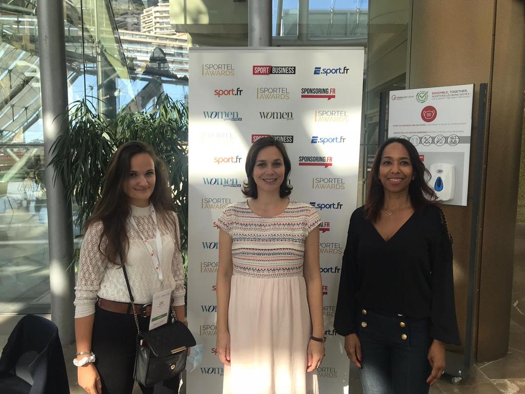 L'équipe de #WomenSports en compagnie de <a href="/NPechalatOff/">Nathalie Péchalat</a> en direct des Sportel Awards de Monaco. Interview à découvrir prochainement !