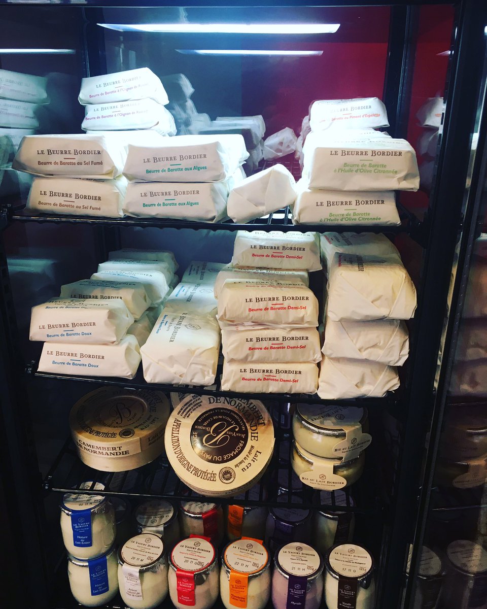 toupinouche's tweet photo. Tous les #beurrebordier de nouveaux dispos !
Et aussi : les yaourts Bordier nature, fraises de Plougastel, coco, citron vert / mandarine, myrtille (nouveau), vanille de Madagascar.

 #epiceriefine #épiceriefine #beurrebordier #bordier #bordierbutter #bordierbeurre #garches https://t.co/am9n8yaJyc