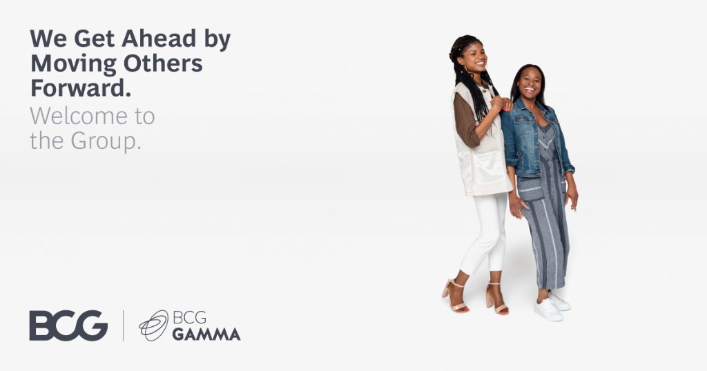BCGinBrazil's tweet photo. Resolução de problemas e senso de negócio são habilidades que fazem parte do dia a dia do #BCGinBrazil e #BCGGAMMA. Participe do workshop em 3/11, 19h, prepare-se para o processo seletivo exclusivo para talentos negros e junte-se ao Blacks@BCG! Inscrições: https://t.co/nTb0aXBh8Q https://t.co/zvoC1xUaM1