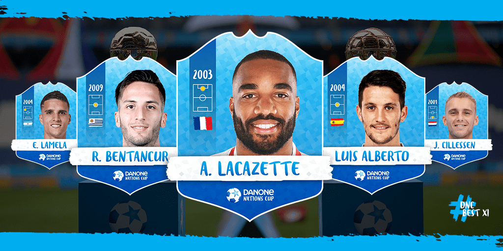 danonenationcup's tweet photo. 20 YEARS OF CHAMPIONS!

We need you to vote for the #DNCBestXI among a selection of 24 players that played the DNC ⚽️

On a besoin de vous pour voter pour le #DNCBestXI parmi une sélection de 24 joueurs qui ont joué la DNC ⚽️

📝 VOTE HERE 📝
https://t.co/88Xb8vzF4f https://t.co/GCdvRxQ2Km