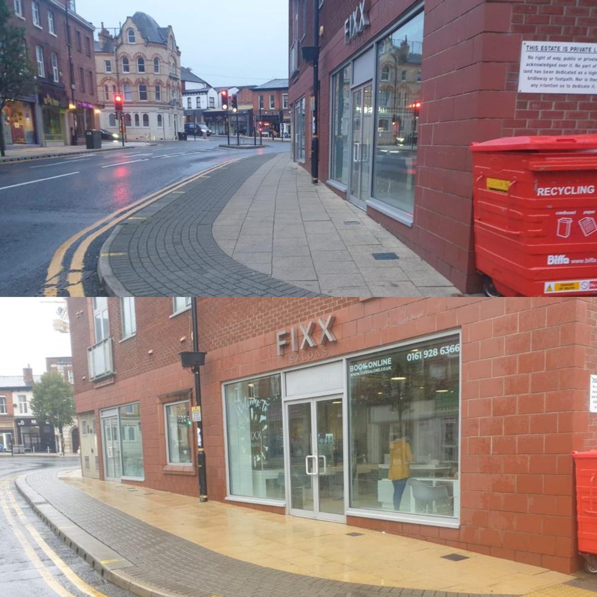 Altrincham BID (@altrinchambid) on Twitter photo The deep cleaning continues with parts of Lloyd St, Railway St and Goose Green.
The cleaning is funded by the businesses of Altrincham via the BID.
<a href="/FixxSalons/">FIXXSalonsAltrincham</a>
<a href="/FlanagansBarber/">Flanagans Barbers</a>
#Altrincham The deep cleaning continues with parts of Lloyd St, Railway St and Goose Green.
The cleaning is funded by the businesses of Altrincham via the BID.
<a href="/FixxSalons/">FIXXSalonsAltrincham</a>
<a href="/FlanagansBarber/">Flanagans Barbers</a>
#Altrincham